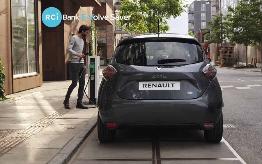 Man charging his electric vehicle